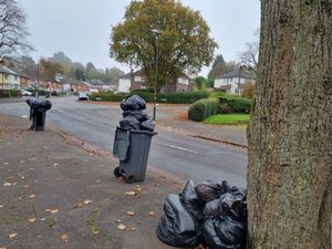 Uncollected bins in Northfield, Birmingham. Picture posted on X on November 5. Credit: Leanne Gregory. Permission for use for all LDRS partners.