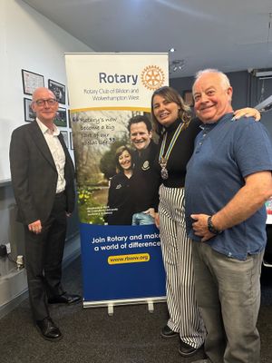 Beverley Momenabadi was the first woman President to lead Bilston Rotary