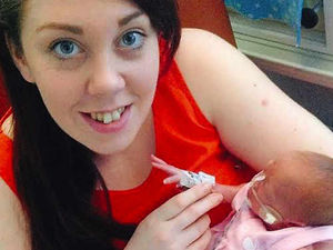 Supporting image for story: Campaign launched for baby who has given family new hope