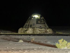 Supporting image for story: Boeing’s troubled space capsule lands on Earth without astronauts