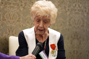 WWII veteran Ruth Bourne during an International Women's Day event, hosted by the Taxi Charity for Military Veterans, at the RAF Club in Piccadilly, London.