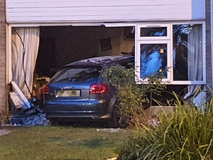 Supporting image for story: Man trapped as car smashes into his living room in Walsall