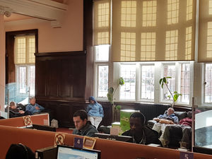 Supporting image for story: 'Homeless people' pictured sleeping in Wolverhampton Library