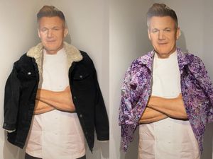Supporting image for story: Dog walker uses lifesize Gordon Ramsay cardboard cutout to sell items on Vinted