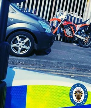 Police seized the orange scrambler bike ridden dangerously by Polash