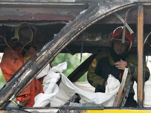 Supporting image for story: More than 20 feared dead after school bus catches fire in Thailand – officials