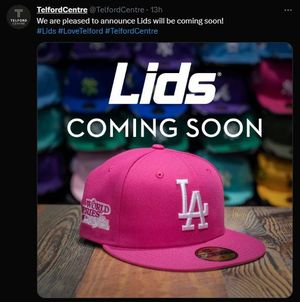 Lids is coming to Telford