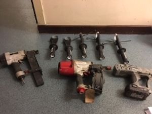 Supporting image for story: Dozens of stolen power tools found on rural Shropshire road