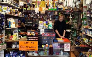 Jeff Gilbert inside his shop. Picture: John Perks   