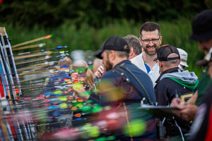 Archers retrieve their arrows. 