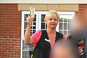 Jayne Whitehouse at the opening of the care home in Tipton