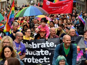 Supporting image for story: Love, inclusivity and diversity paints Shrewsbury rainbow for its first-ever Pride