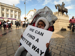 Supporting image for story: Crowd gathers for rally against youth violence in Wolverhampton - with VIDEO and PICTURES