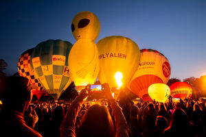 Oswestry's Balloon Festival returned over the weekend. Picture: Graham Mitchell.