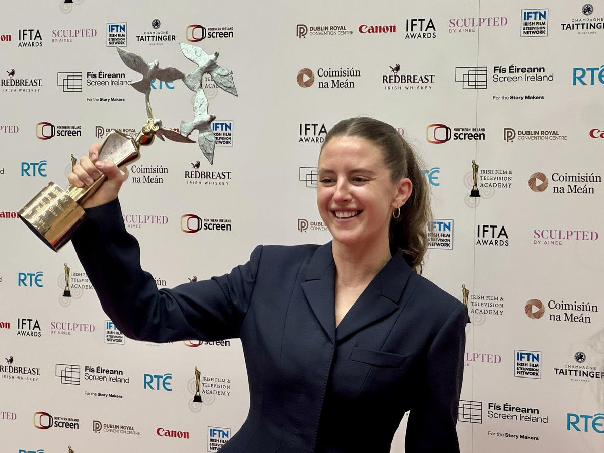 Louisa Harland pays tribute to Hamnet co-stars after rising star win