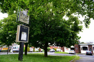 Some of the signs at the pub