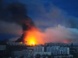 Supporting image for story: Ukraine says Russia launched 479 drones in war’s biggest overnight bombardment