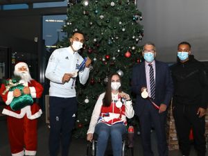 Supporting image for story: Sports stars switch on Walsall Manor Christmas tree lights