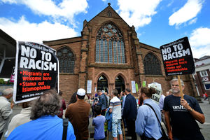 The We Are Walsall group outside The Crossing at St Pauls