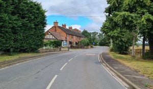 A village scene published with Telford & Wrekin Council consultation documents to support proposals for a traffic calming scheme in Roden