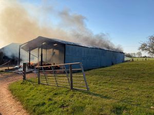 Crews attacked the fire from two sides to ensure it didn't spread. Photo: Bridgnorth Fire Station