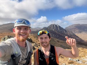 Ultra-runners Tom Holiday (right) and Will Brackwell will attempt to set the first official Fastest Known Time (FKT) for the full Shropshire Way. Picture: Shropshire Way Association