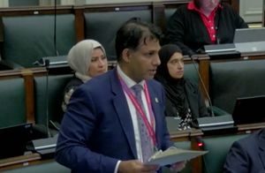 Birmingham Labour councillor Majid Mahmood. Taken from council webcast.