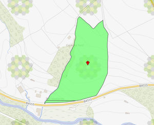 The land is approximately 11 acres in size. Picture: Connect UK Auctions/Rightmove