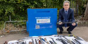 Police and Crime Commissioner, Simon Foster, is to double the number of weapon surrender bins in the region from 32 to 64