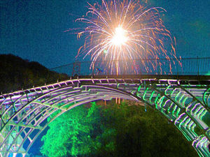 Supporting image for story: Thousands flock in to honour Ironbridge Gorge heritage