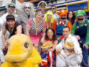 Supporting image for story: Hundreds at chippy for taste of the 80s