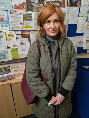 Paula Griffiths has been nearly knocked over 20 times at Llynclys Crossroads while walking her dog.