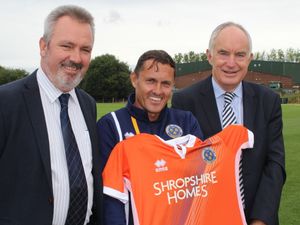 Supporting image for story: Shropshire Homes to sponsor Shrewsbury away shirt