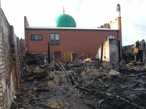 Supporting image for story: Mosque counts cost of devastating blaze