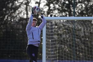 Josh Griffiths in training for Albion. (Photo by Adam Fradgley/West Bromwich Albion FC via Getty Images)