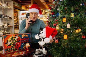 The Old Mill Antique Centre in Bridgnorth have some 1930's Mazda Mickey Mouse Christmas Lights up for grabs. In Picture: Kevin Sharp