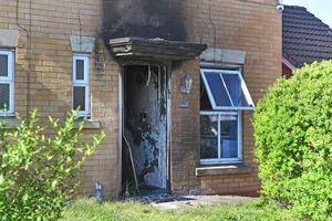 The fire comes as a second fire was also taking place on the nearby Marbury Drive