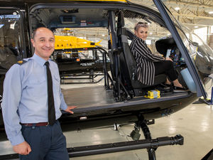 High Sheriff Mrs Dean Harris and Station Commander Chris Mullen