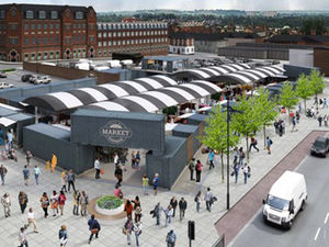 An artist impression of what the new market will look like once completed in spring 2018