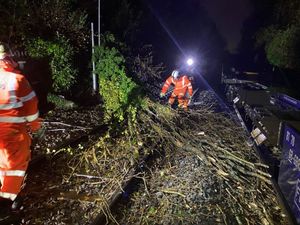 Supporting image for story: Storm Claudia: West Midlands travel chaos as trains delayed, roads flooded and fallen trees