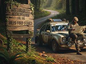 Supporting image for story: Hills Ford Stages Rally goes green! Motor club awarded Motorsport UK sustainability