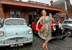 Kitten Von Mew is part of the big sixties day at the Severn Valley Railway