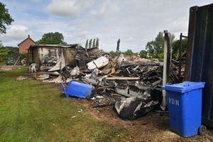 A spokesperson from Shropshire Fire and Rescue said, at one point, approximately 30 firefighters were battling the blaze.