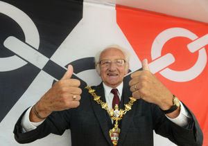 Mayor of Dudley, Councillor Alan Taylor, at Dudley Fun Day