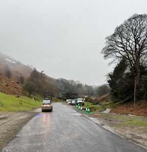 The Carding Mill Valley road was resurfaced earlier this month. Picture: Shropshire Council