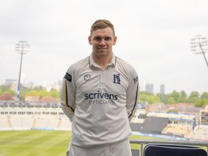 Tom Latham has arrived at Edgbaston.