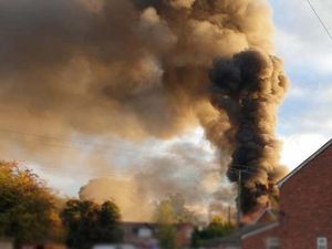 Supporting image for story: Shrewsbury fire station manager issues thanks following evacuation at complex workshop fire