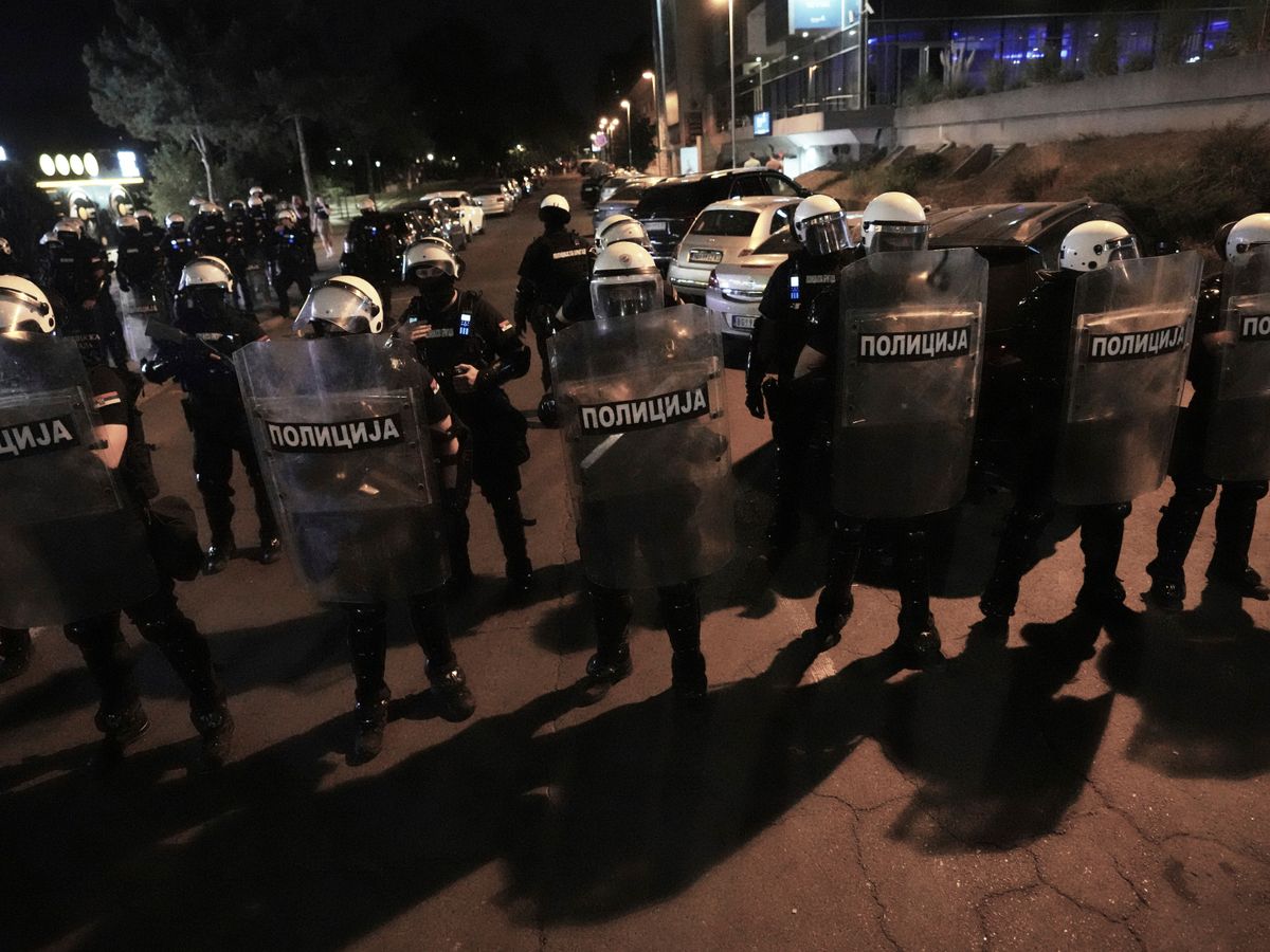 Serbian leader vows tough response to protesters following riots