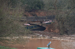The scene in Whitchurch, Shropshire, where emergency services declared a major incident. Photo: Andy Kelvin/PA Wire