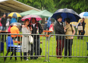 The show must go on despite rain at Staffordshire County Show